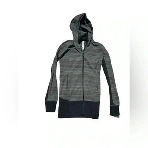 LULULEMON Daily Practice Hoodie Jacket Space Dye Twist Fatigue Green size 4